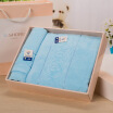 Gold cotton combination of GA1083 satin cut towel towel bath towel each gift box blue gift bag