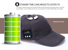 Elegance Summer Sport Bluetooth Hat Baseball Cap Wireless Smart Music Hat Speaker Bluetooth Cap with mic for phone