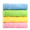 Mattress LOFTEX exports of Japanese cotton towel yarn-dyed embroidery twist four-season gradient towel four red yellow blue green 85g Article 34x78cm