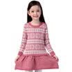 Xin Song girl fashion rhombic short-sleeved sweater dress spring&autumn winter sweater khaki color C309A 14064