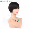 100 unprocessed 7A top grade machine made glueless Rihanna Chic Cut Short Wigs for black women