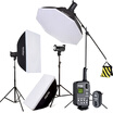 God God Godox sk400W three lights photography light portrait studio fill light photography set soft light photography equipment