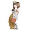 Flower set set of modern beauty ornaments crafts beauty decorations home decorations living room entrance ornaments cute super Meng wedding gift birthday gift HS16G02GY light gray