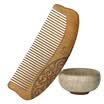 Jingdong Supermarket Yu Mei Ren Taomu comb the whole wood double-sided carving send girlfriend birthday gift gift Juying
