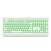 Rapo V510PRO Backlight Waterproof Game Machine Keyboard Game Keyboard Backlight Keyboard White Green Axis