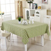 Green reed cotton linen tablecloth coffee table cloth large square water green 130 180cm