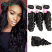 Malaysian Virgin Hair Loose Wave With Lace Closure Ms Luna Hair Human Hair Weave Malaysian Loose Wave Virgin Hair With Closure