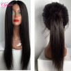 Clymene Hair Full Lace Silk Top Human Hair Wigs Pre Plucked Bleached Knots with 5x45 Silk Base Straight 360 Full Lace Wigs