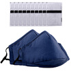100 is still special men&women universal dust masks breathable protection warm riding outdoor with 10 filter D128 blue 12 2