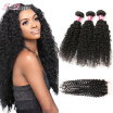 Kinky Malaysia Virgin Hair With Closure Malaysia Kinky With Closure 7A Unprocessed Human Hair Bundles With Lace Closure