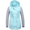 Semir Lady in the long hooded fashion letter stitching casual clothes coat coat Korean version of the tide 13116090009 dark blue L