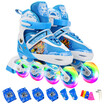 Armor warrior children skates men&women roller shoes outdoor toys all flashing roller skates KJ336 blue L code