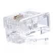 AMPCOM engineering 6P2C crystal head phone pure copper gilded RJ11 voice 2-pin telephone line connector 50 bag
