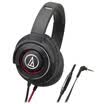 Audio-Technica ATH-WS770iS Portable Smartphone Headset Black Red