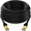 Shanze SAMZHE CAT-740H Engineering Grade 7 CAT7 Copper-plated Double-shielded High-speed Network Jumper 7 Type Finished Cable Network Cable Black 40 meters
