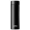Green beads lvzhu 280ml food grade 304 stainless steel straight cup body vacuum insulation cup with tea tray portable business office car tea cup K159 black