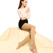 Jingdong supermarket Baona Si BONAS A9014 200D slender fashion in the thick section of female socks plus file velvet foot socks 3 loaded black black color