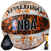 Spalding 7-3722Y Street Graffiti Training Competition Basketball Wearable Rubber Blue Ball