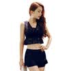 Also the United States&the United States&the swimsuit women&39s small chest gathers thin conservative skirt sexy flat angle lace spa swimming suit blue M