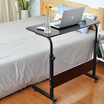 Double bedside computer desk black walnut color lazy removable bedside table laptop desk bedside simple small table sofa side desk modern small coffee table