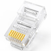 Shanze SAMZHE SJ-P100 engineering grade ultra-five network crystal head over Category 5 RJ45 network crystal head 8P8C computer network cable connector Cat5e crystal head 100