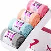 Jingdong supermarket cat people MiiOW socks ladies in the tube socks thick winter warm breathable bowknot ring cotton socks mixed color 4 double