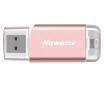 Newsmy i-M06 MFi Certified USB 30 Flash Drive for iPhone Metal Limited Edition Rose Gold 32G