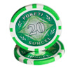 Shangren Eslite 20 yuan face value of 50 Texas Hold&39em chips plus embedded iron film laser film