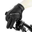 SAHOO guantes de bicicleta de montaña de invierno a prueba de viento caliente todos los dedos guantes guantes de dedos largos accesorios de equitación negro M