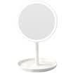 Mika MECOR creative gift Makai Long round table lamp LED desktop touch switch makeup mirror birthday gift to send his girlfriend to send honey honey white 8504