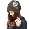 MSEK WMZ160538 autumn&winter women&39s wool cap hexagonal head scarf hat stickers cap cap cap cap khaki