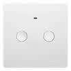 Lead technology Q1 intelligent home control system wall double open switch home sensor waterproof WIFI intelligent button switch socket without wiring double control multi-control