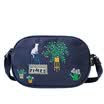 Flower princess beautiful time embroidery art fresh Messenger Messenger shoulder bag canvas bag 1611X009 blue