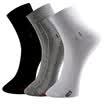 Red beans hongdou socks men socks business casual solid color knitted stripes four seasons in the tube socks H7W017 three pairs of uniforms