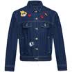 Semir Women&39s Washing Cowboy Top Letter Straight Jacket Short Jacket Tide 19316080173 Cowboy Deep Blue L