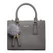 Cassley cassile simple fashion hair ball leather handbag mini handbag shoulder Messenger bag T161011301T6 volcanic ash