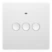 Lead-technology smart home control system Q1 intelligent wall three open switch home sensor waterproof WIFI intelligent button switch socket without wiring three control multi-control