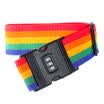 Banchei Travel Bag Bundled with Baggage Bag Belt Travel Safety Bundle with luggage writing 2m long rainbow color