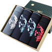 Seven wolves men&39s underwear men&39s cotton in the waist breathable sports triangular underwear four multi-color D3501-4 L