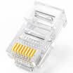 Shanze SAMZHE SJ-5100 ultra-five network crystal head over 5 RJ45 network crystal head 8P8C computer network cable connector Cat5e crystal head 100