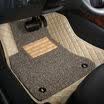 Chi Qin full leather car mats special car ring car mat Corolla new Sagitar Fox embroidery double-layer beige