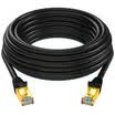 Shanze SAMZHE CAT-710H Engineering Grade 7 CAT7 Class Copper Plating Double Shield High Speed ​​Network Jumper 7 Type Finished Cable Network Cable Black 10m