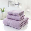 Bussi cotton towel towel towel three-piece cotton woolen towel strong water A thickening combed Egyptian cotton gift box soft&comfortable fine prime series purple