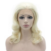 Iwona Synthetic Hair Lace Front Shoulder Wavy Light Blonde Wig