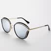 Blue Bluekiki polarized sunglasses female sunglasses color film fashion large frame polarized driving mirror 6066 black box black gray