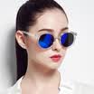 Jingdong Supermarket TANS San Shi female sunglasses fashion arrows section polarized retro driving sunglasses 1032 transparent blue film
