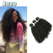 Kinky Curly Virgin Hair coupon Curly Crochet Hair Human Hair 3 Bundle Deals Brazilian Kinky Curly Hair Bundles ANNO Hair Company