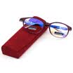 Sunset red anti-blue reading glasses men&women universal young fashion high-definition coated resin lens JX6018 100 degrees