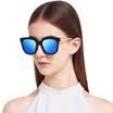 Wei Gou&39s VEGOOS 9073 polarized sunglasses female models fashion face frame big frame driving mirror glasses sunglasses transparent frame mirror mercury