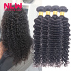 4 Pcs Malaysian Hair Deep Wave Curls Extensions 8A Unprocessed 100 Human Full Hair Weave Bundles Tight Curly Weave Hair Bouncy